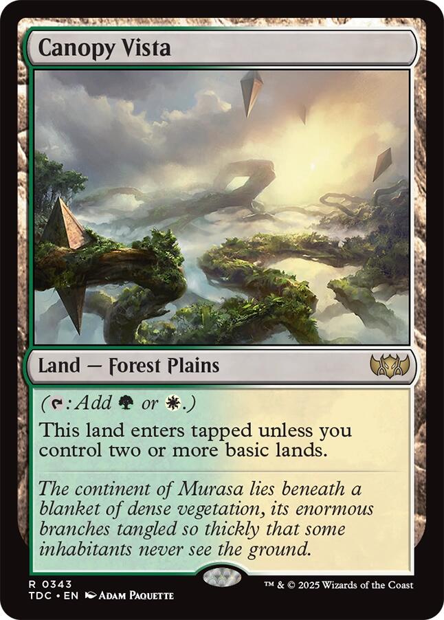 Canopy Vista [Tarkir: Dragonstorm Commander] | Good Games North