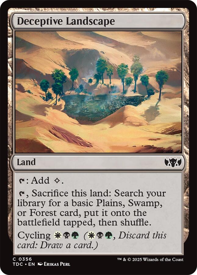 Deceptive Landscape [Tarkir: Dragonstorm Commander] | Good Games North