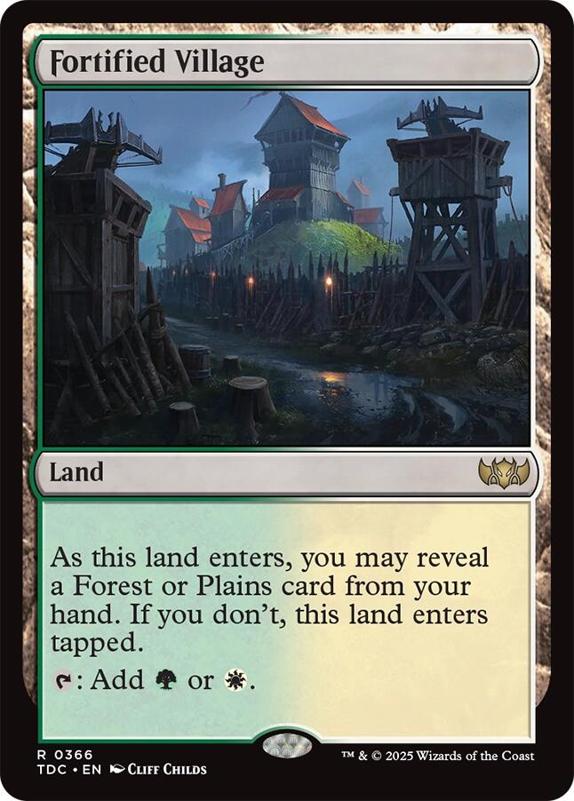 Fortified Village [Tarkir: Dragonstorm Commander] | Good Games North
