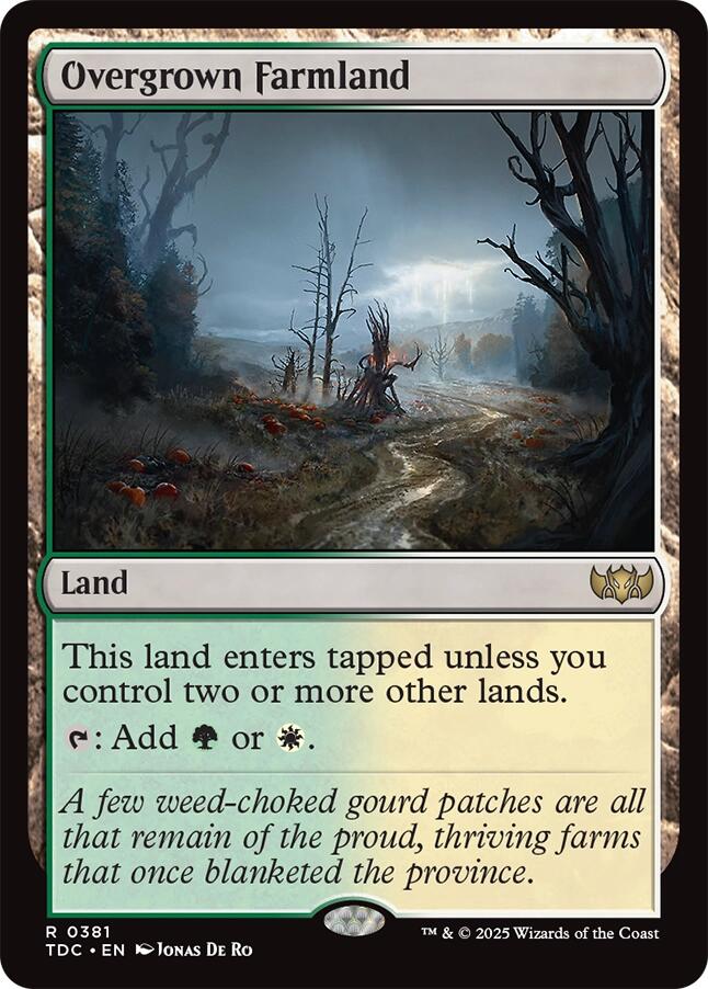 Overgrown Farmland [Tarkir: Dragonstorm Commander] | Good Games North