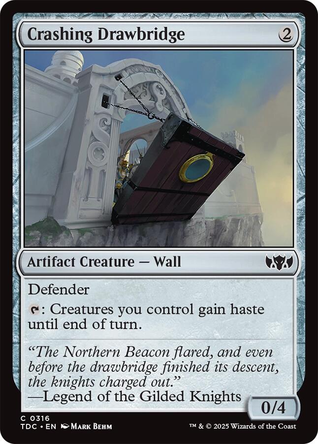 Crashing Drawbridge [Tarkir: Dragonstorm Commander] | Good Games North