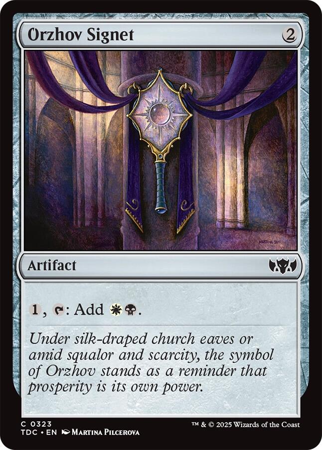 Orzhov Signet [Tarkir: Dragonstorm Commander] | Good Games North