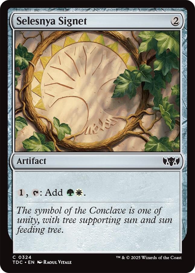 Selesnya Signet [Tarkir: Dragonstorm Commander] | Good Games North