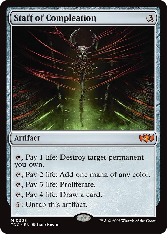 Staff of Compleation [Tarkir: Dragonstorm Commander] | Good Games North