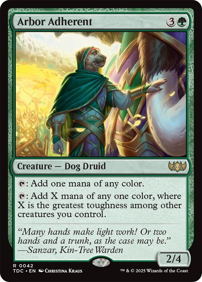 Arbor Adherent [Tarkir: Dragonstorm Commander] | Good Games North