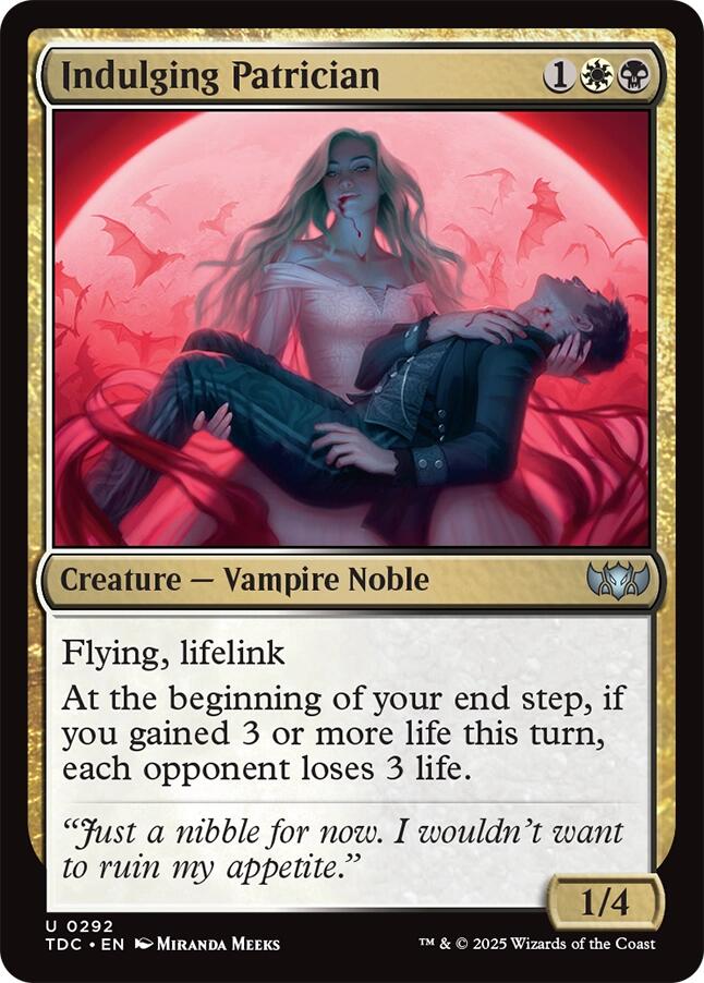 Indulging Patrician [Tarkir: Dragonstorm Commander] | Good Games North