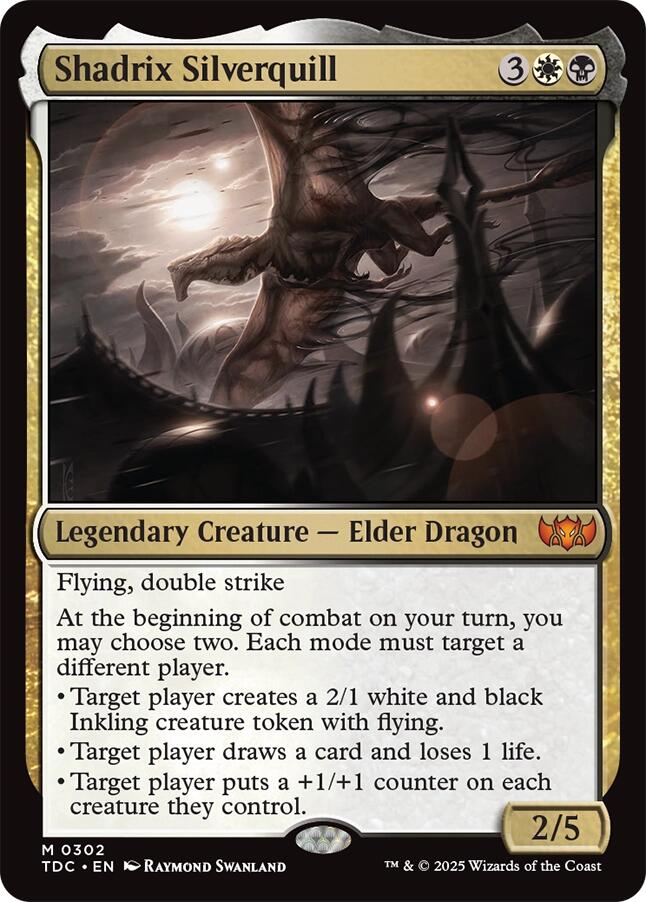 Shadrix Silverquill [Tarkir: Dragonstorm Commander] | Good Games North