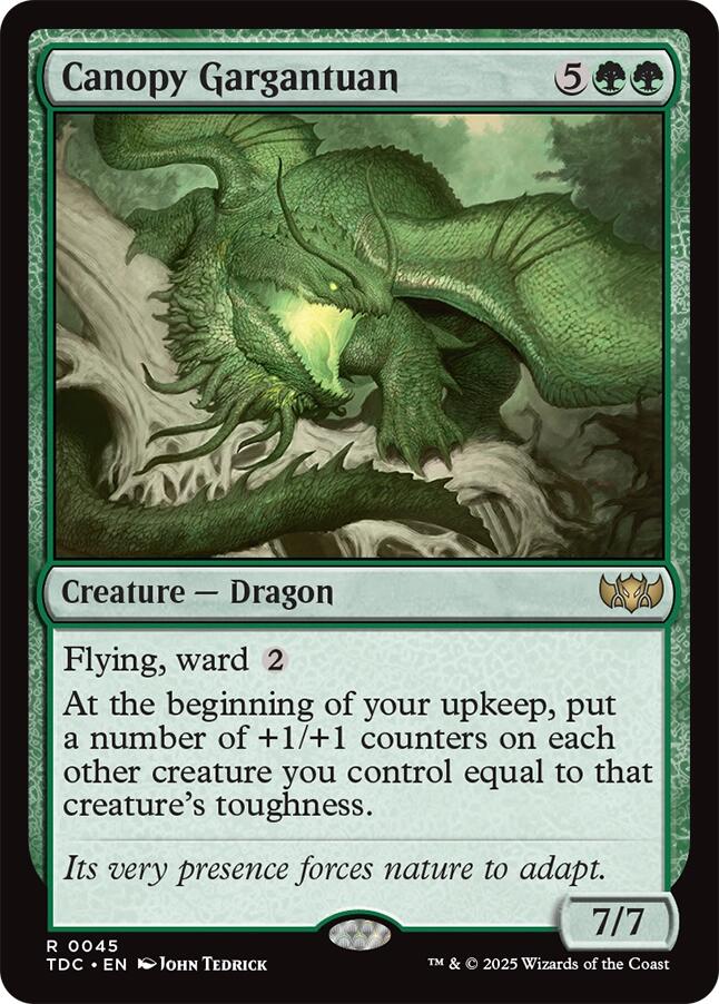 Canopy Gargantuan [Tarkir: Dragonstorm Commander] | Good Games North