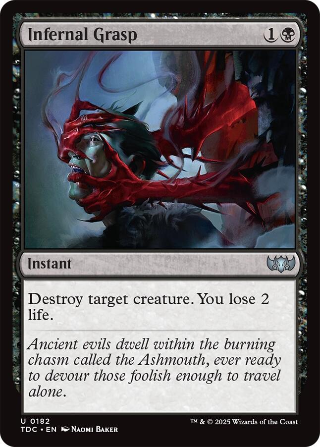Infernal Grasp [Tarkir: Dragonstorm Commander] | Good Games North
