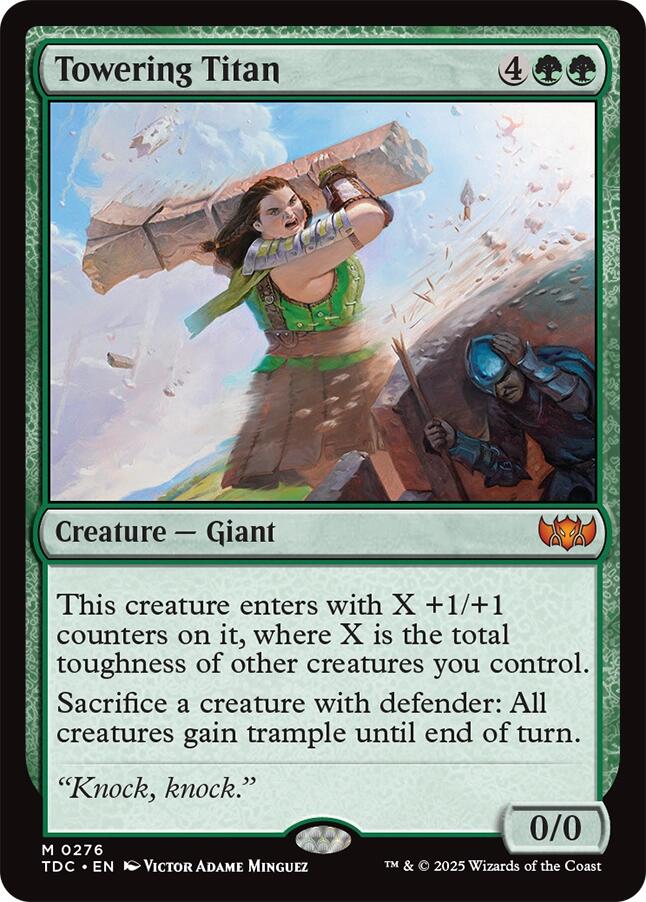 Towering Titan [Tarkir: Dragonstorm Commander] | Good Games North