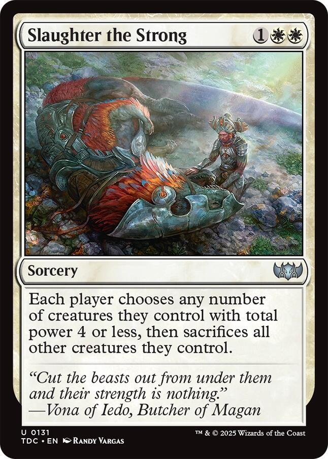 Slaughter the Strong [Tarkir: Dragonstorm Commander] | Good Games North