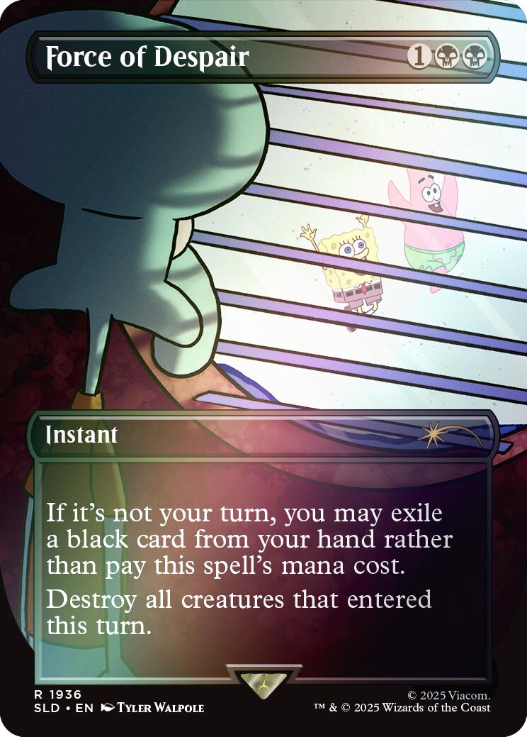 Force of Despair (Rainbow Foil) [Secret Lair Drop Series] | Good Games North