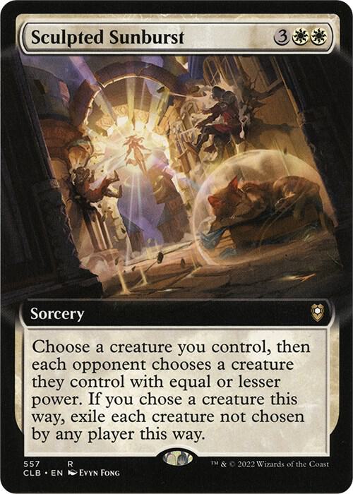Sculpted Sunburst Extended Art (Commander Legends: Battle for Baldur's Gate)  - Foil | Good Games North