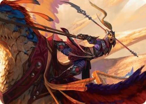 Dragonback Lancer Art Card (3/54) [Tarkir: Dragonstorm Art Series] | Good Games North