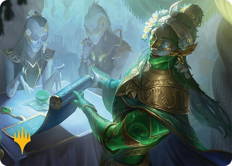 Sibsig Appraiser Art Card (8/54) (Gold-Stamped Signature) [Tarkir: Dragonstorm Art Series] | Good Games North