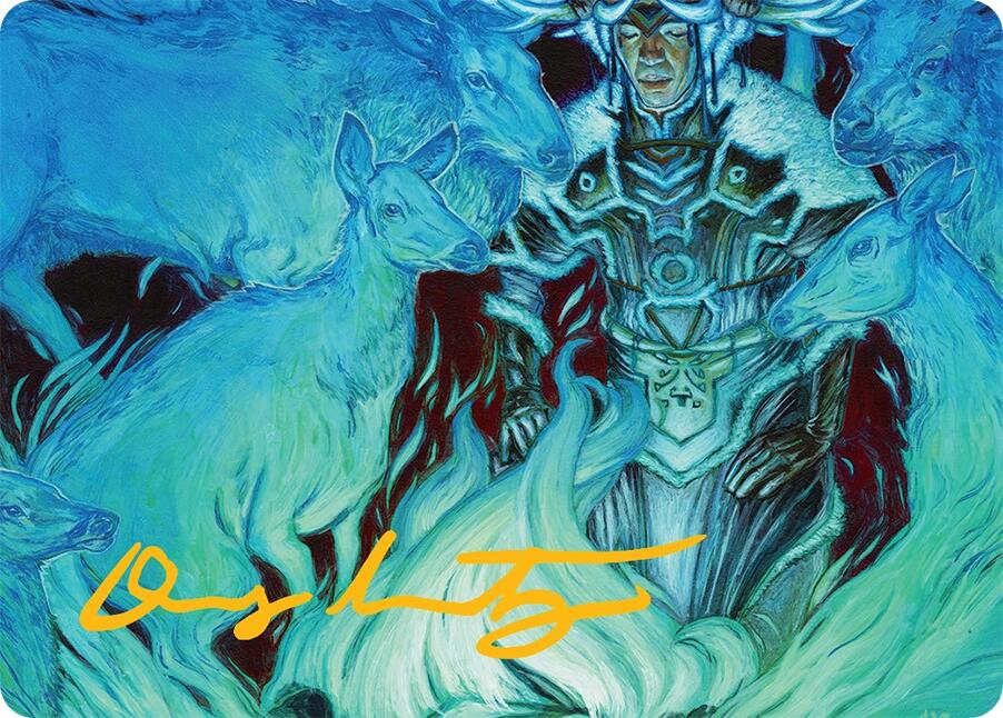 Unending Whisper Art Card (9/54) (Gold-Stamped Signature) [Tarkir: Dragonstorm Art Series] | Good Games North