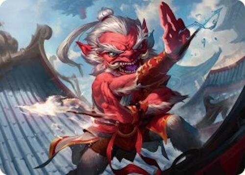 Devoted Duelist Art Card (15/54) [Tarkir: Dragonstorm Art Series] | Good Games North