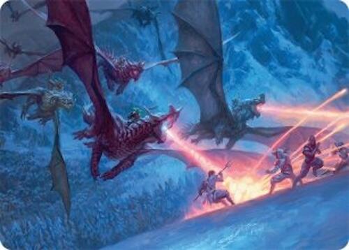 Dragonback Assault Art Card (22/54) [Tarkir: Dragonstorm Art Series] | Good Games North