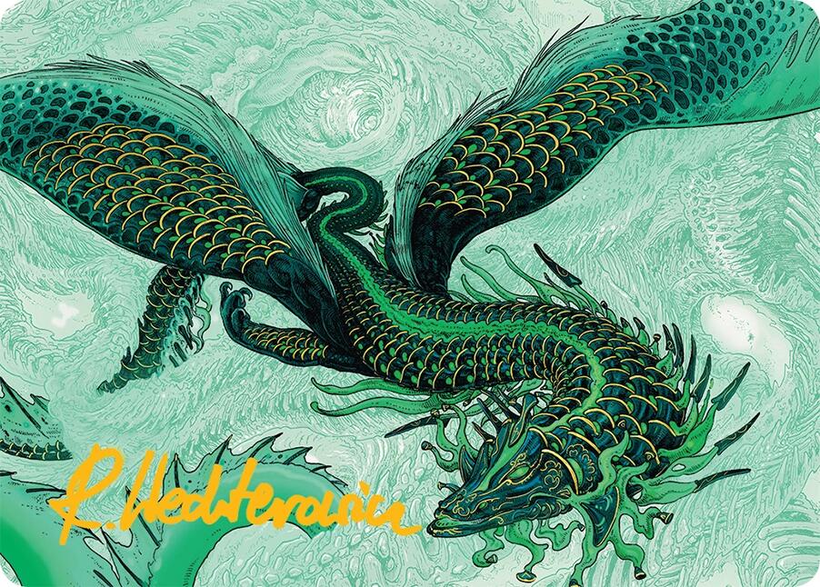 Teval, Arbiter of Virtue Art Card (38/54) (Gold-Stamped Signature) [Tarkir: Dragonstorm Art Series] | Good Games North