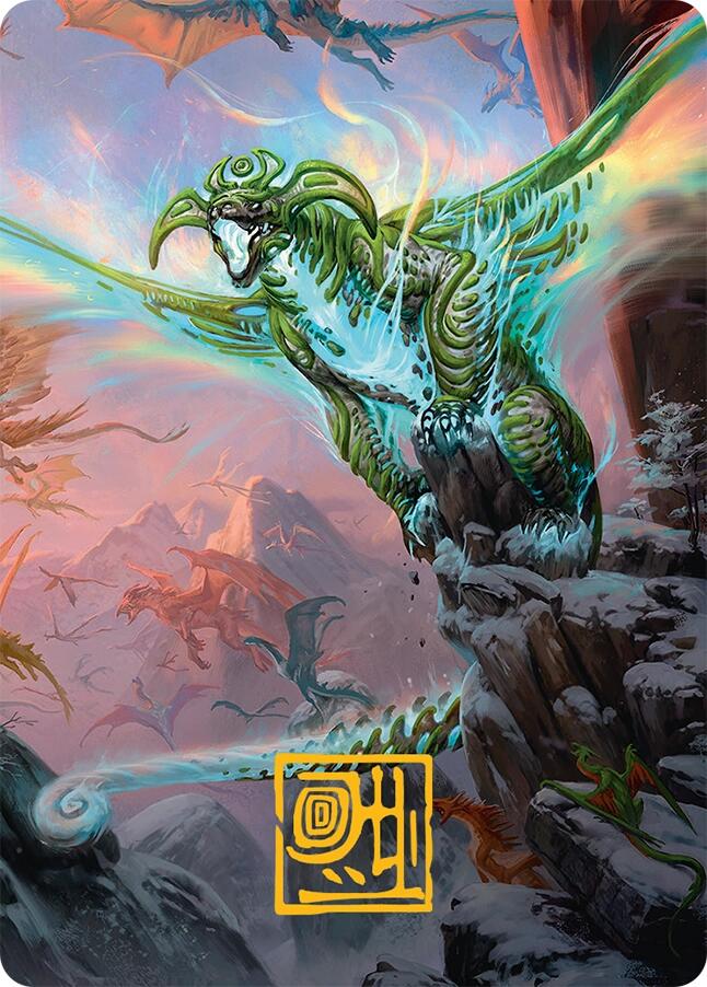 Ureni of the Unwritten Art Card (51/54) (Gold-Stamped Signature) [Tarkir: Dragonstorm Art Series] | Good Games North
