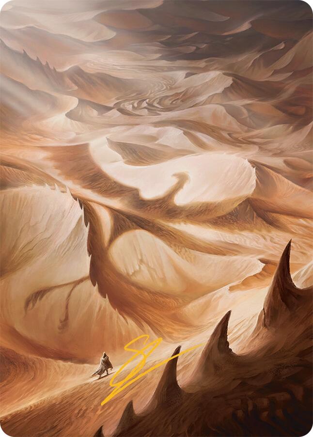 Plains Art Card (30/54) (Gold-Stamped Signature) [Tarkir: Dragonstorm Art Series] | Good Games North