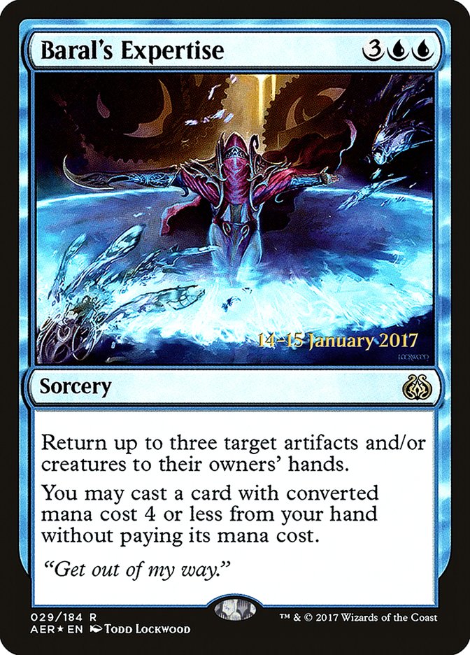 Baral's Expertise [Aether Revolt Prerelease Promos] | Good Games North