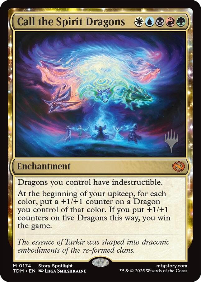 Call the Spirit Dragons [Tarkir: Dragonstorm Promos] | Good Games North