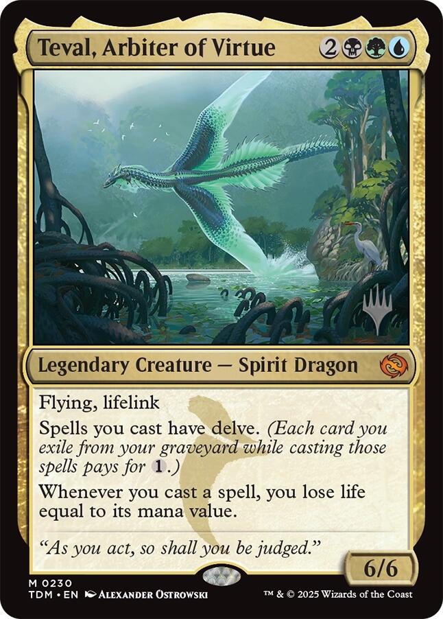 Teval, Arbiter of Virtue [Tarkir: Dragonstorm Promos] | Good Games North
