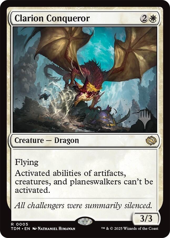 Clarion Conqueror [Tarkir: Dragonstorm Promos] | Good Games North