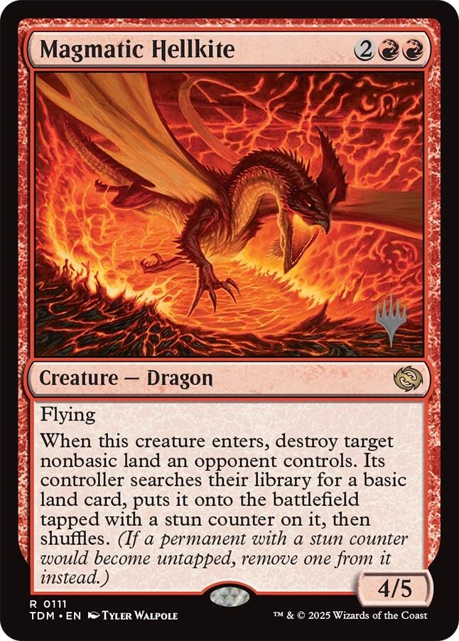Magmatic Hellkite [Tarkir: Dragonstorm Promos] | Good Games North