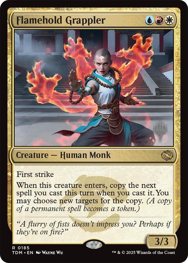 Flamehold Grappler [Tarkir: Dragonstorm Promos] | Good Games North