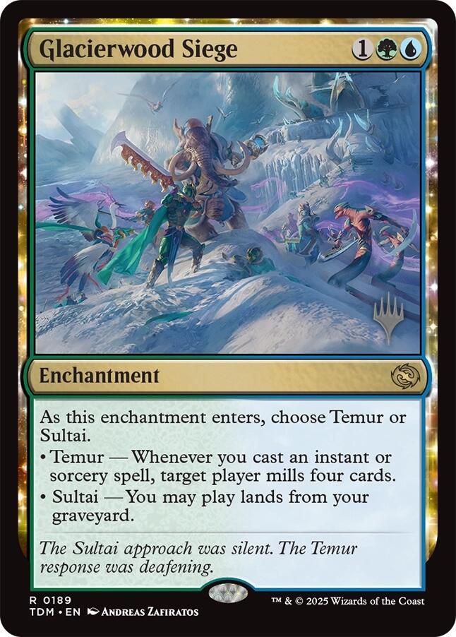 Glacierwood Siege [Tarkir: Dragonstorm Promos] | Good Games North