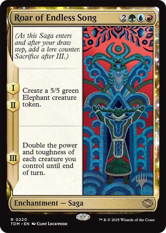 Roar of Endless Song [Tarkir: Dragonstorm Promos] | Good Games North