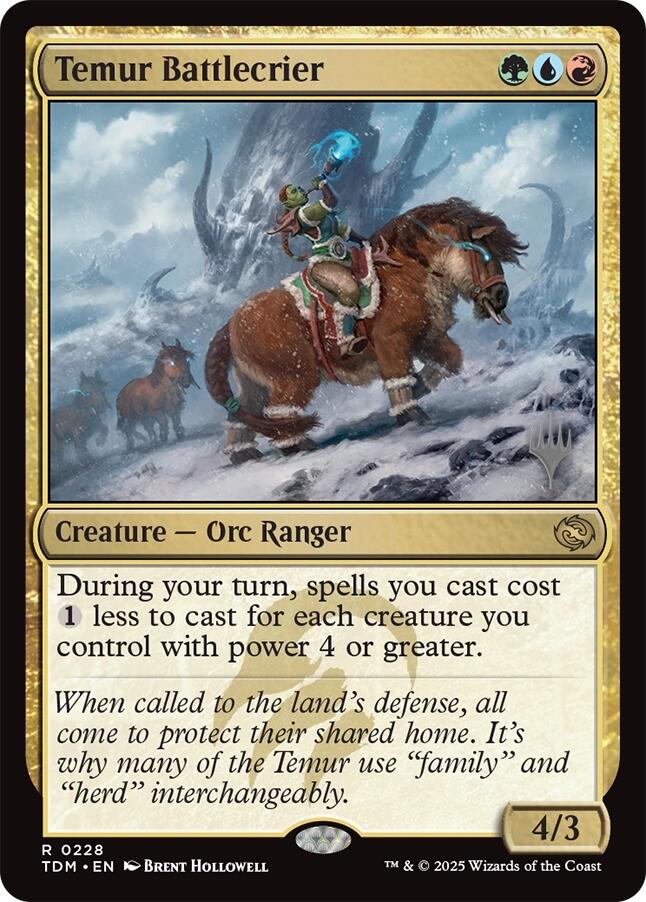 Temur Battlecrier [Tarkir: Dragonstorm Promos] | Good Games North