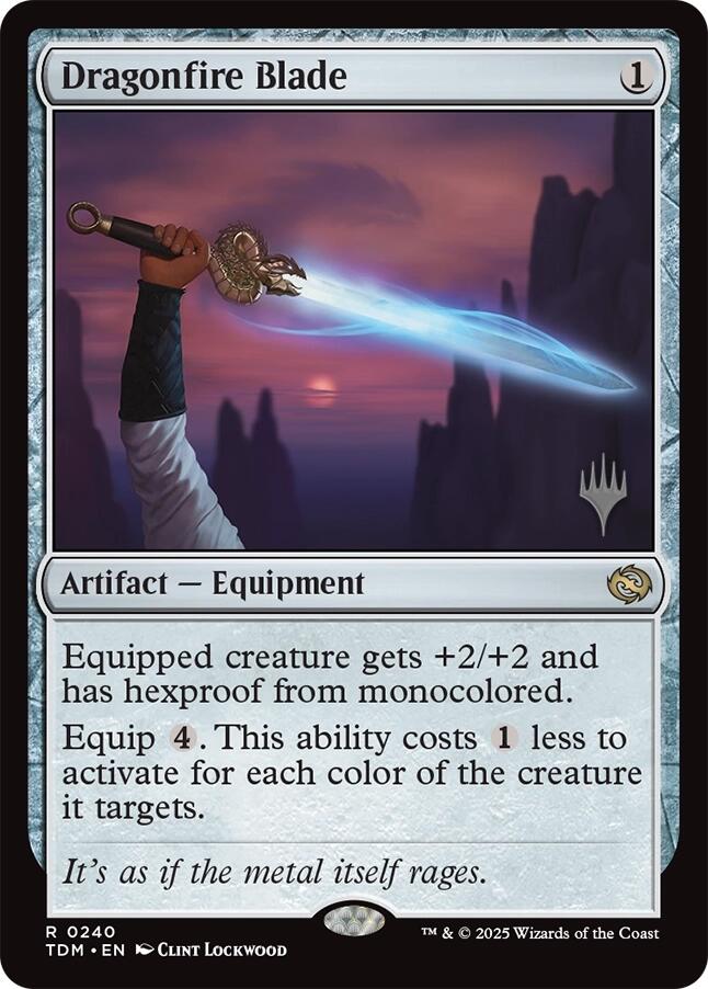 Dragonfire Blade [Tarkir: Dragonstorm Promos] | Good Games North