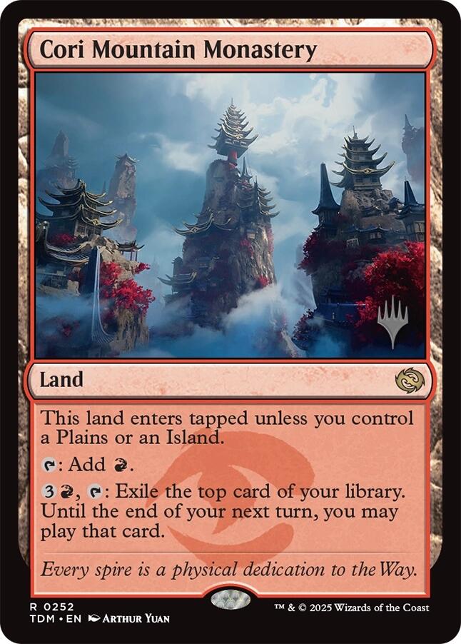 Cori Mountain Monastery [Tarkir: Dragonstorm Promos] | Good Games North