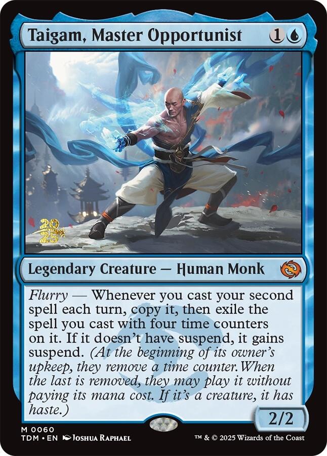 Taigam, Master Opportunist [Tarkir: Dragonstorm Prerelease Promos] | Good Games North