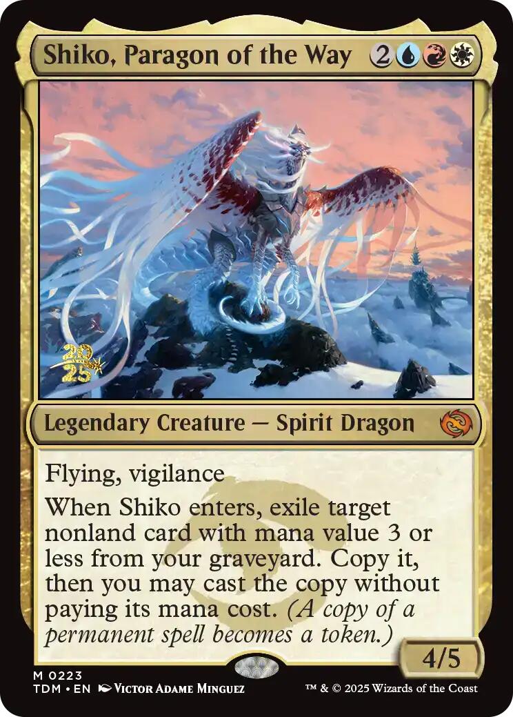 Shiko, Paragon of the Way [Tarkir: Dragonstorm Prerelease Promos] | Good Games North