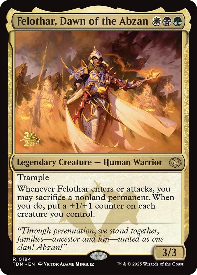 Felothar, Dawn of the Abzan [Tarkir: Dragonstorm Prerelease Cards] | Good Games North