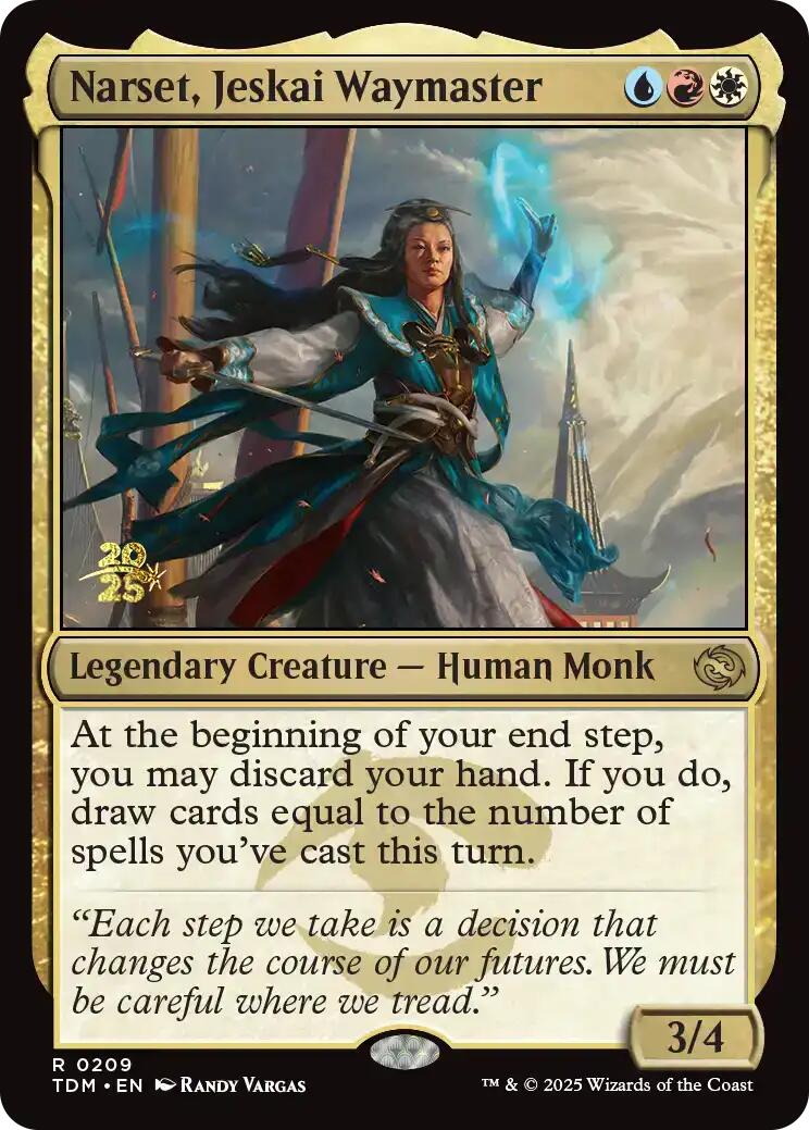 Narset, Jeskai Waymaster [Tarkir: Dragonstorm Prerelease Cards] | Good Games North
