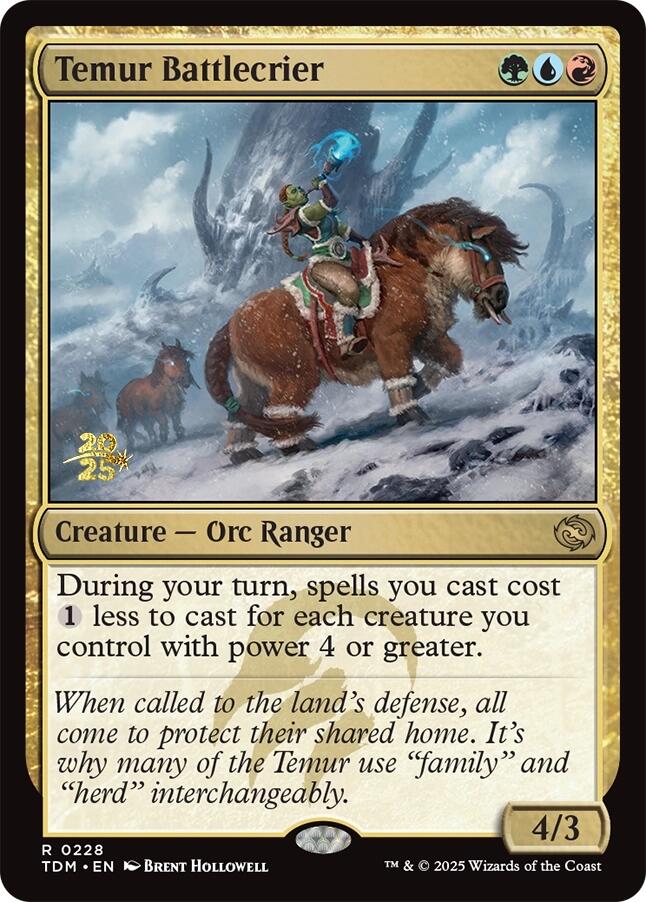 Temur Battlecrier [Tarkir: Dragonstorm Prerelease Cards] | Good Games North