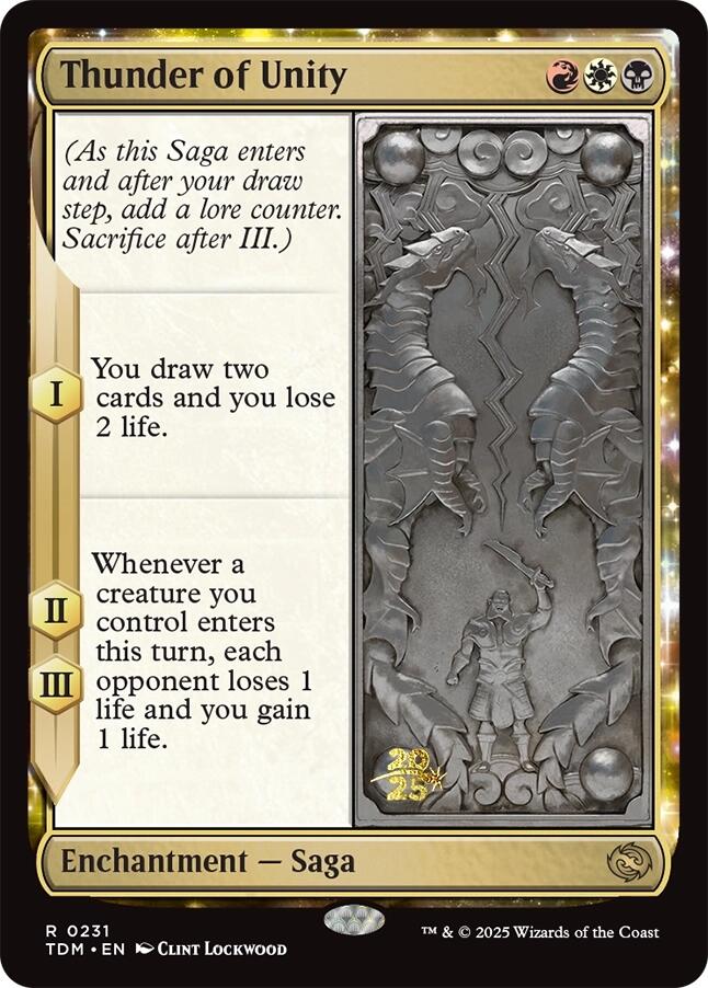 Thunder of Unity [Tarkir: Dragonstorm Prerelease Promos] | Good Games North