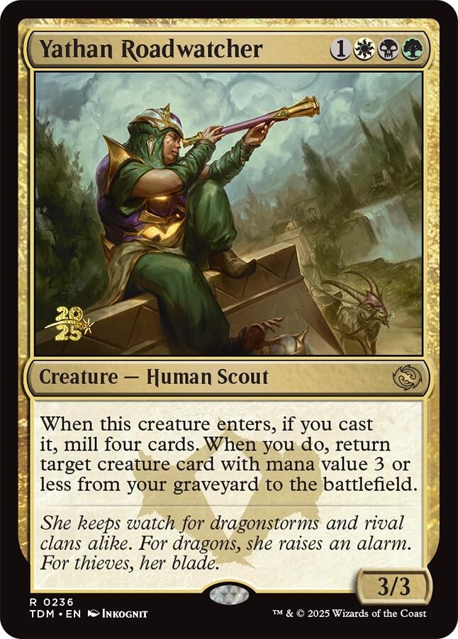 Yathan Roadwatcher [Tarkir: Dragonstorm Prerelease Promos] | Good Games North
