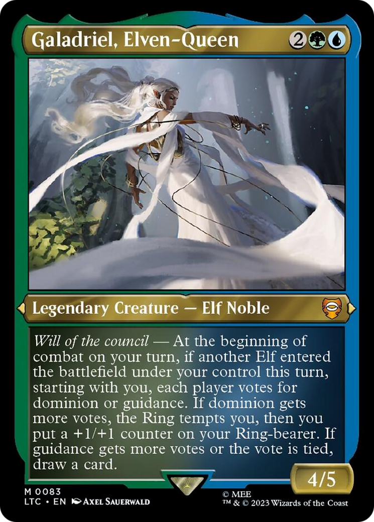 Galadriel, Elven-Queen (Display Commander) [The Lord of the Rings: Tales of Middle-Earth Commander] | Good Games North