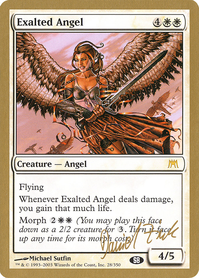 Exalted Angel (Daniel Zink) (SB) [World Championship Decks 2003] | Good Games North