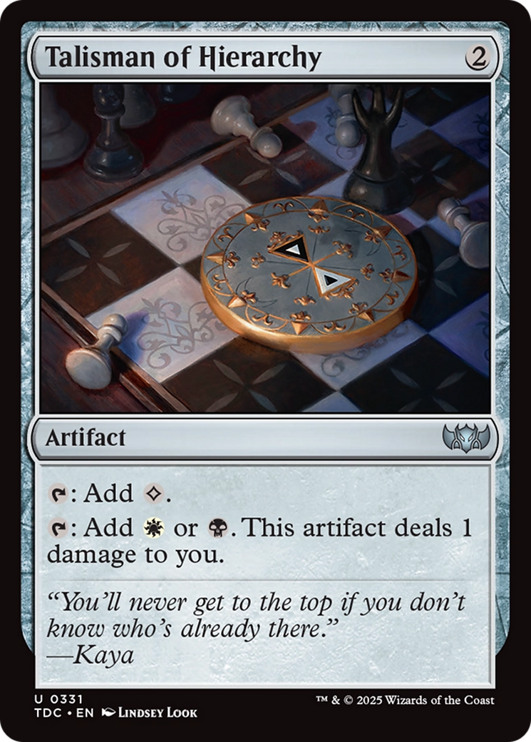 Talisman of Hierarchy [Tarkir: Dragonstorm Commander] | Good Games North