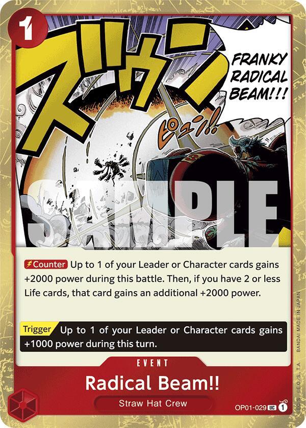 Radical Beam!! OP01-029 (Premium Booster -The Best-)  - Jolly Roger Foil | Good Games North