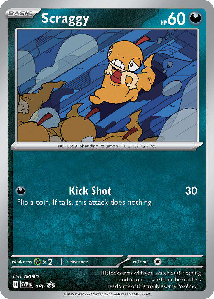 Scraggy (186) [Scarlet & Violet: Black Star Promos] | Good Games North
