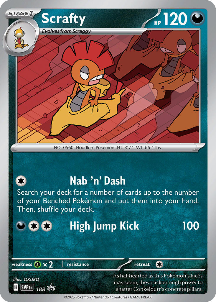 Scrafty (188) [Scarlet & Violet: Black Star Promos] | Good Games North