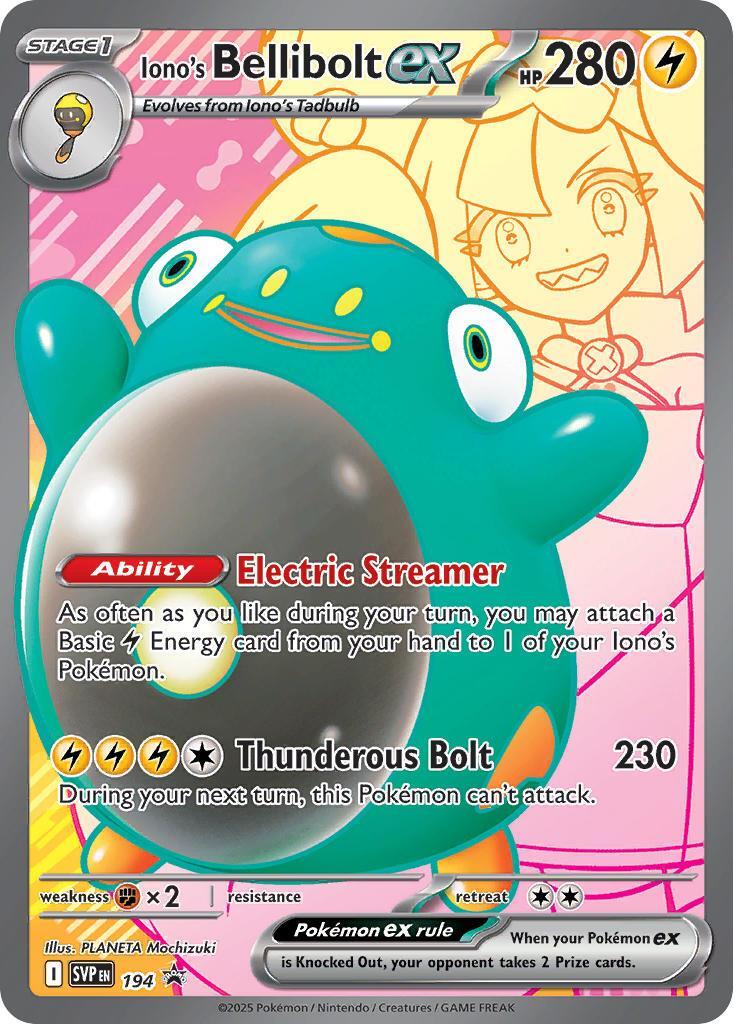 Iono's Bellibolt ex (194) [Scarlet & Violet: Black Star Promos] | Good Games North